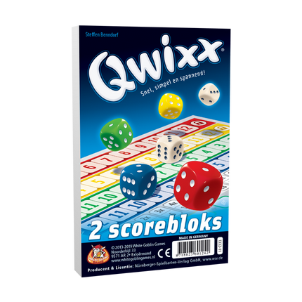 Qwixx Bloks (Extra scorebloks) (NL)